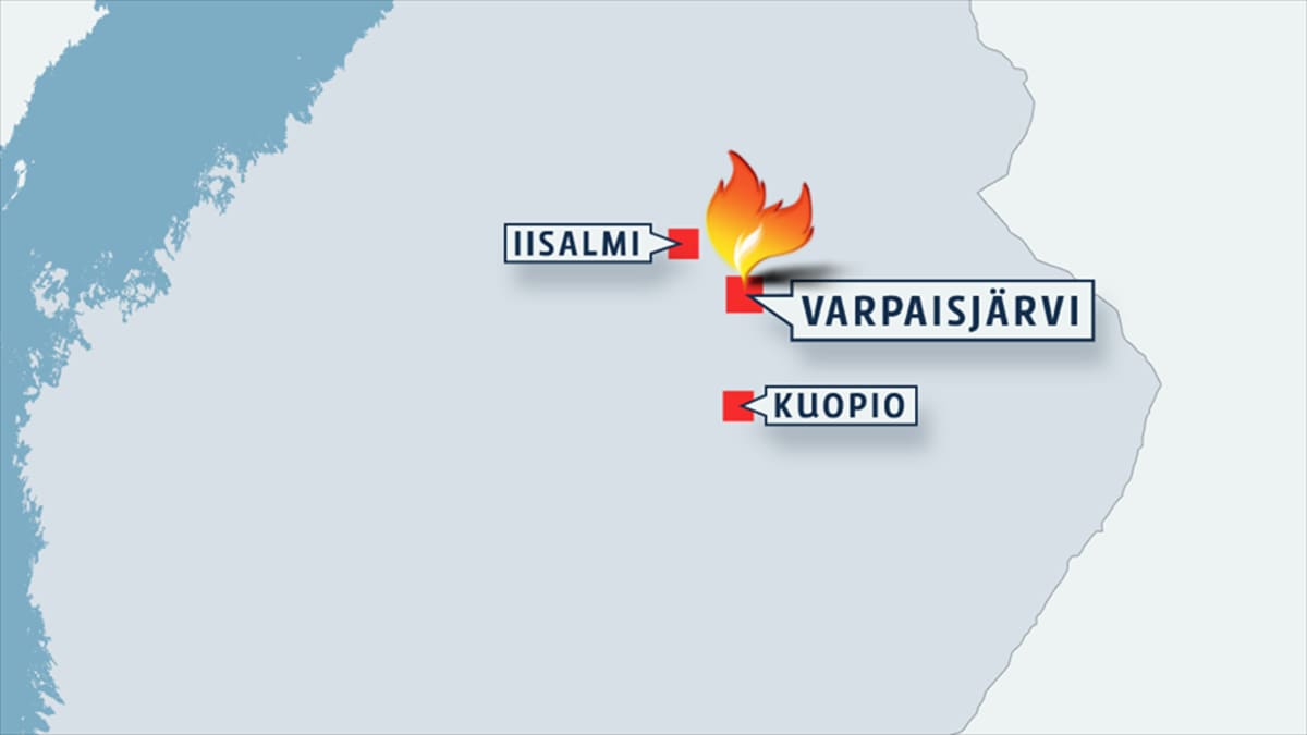 Kartta, jossa Varpaisjärvi.