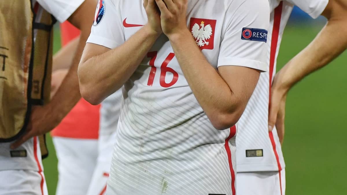 Jakub Blaszczykowski pettyneenä. 