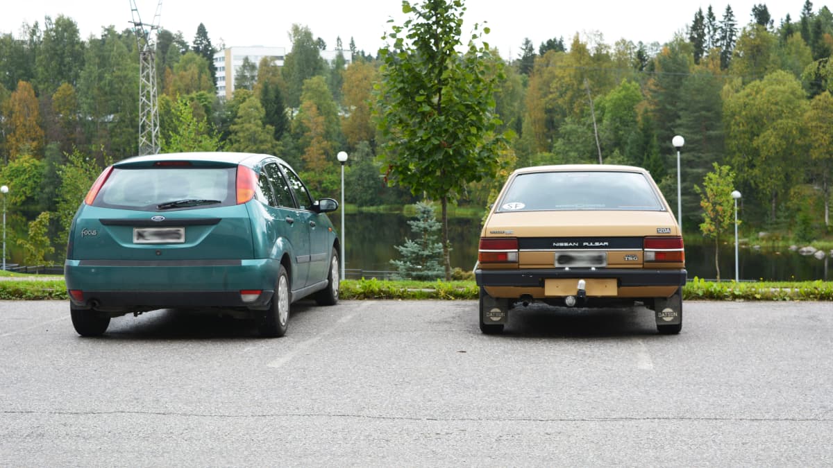 Parkkeerausta Kajaanissa. 
