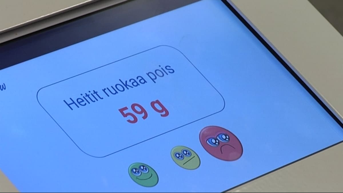 Jätevirtamittari Turussa Galilei opiskelijaravintolassa.