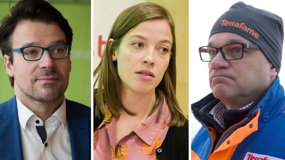 Ville Niinistö, Li Andersson ja Juha Sipilä