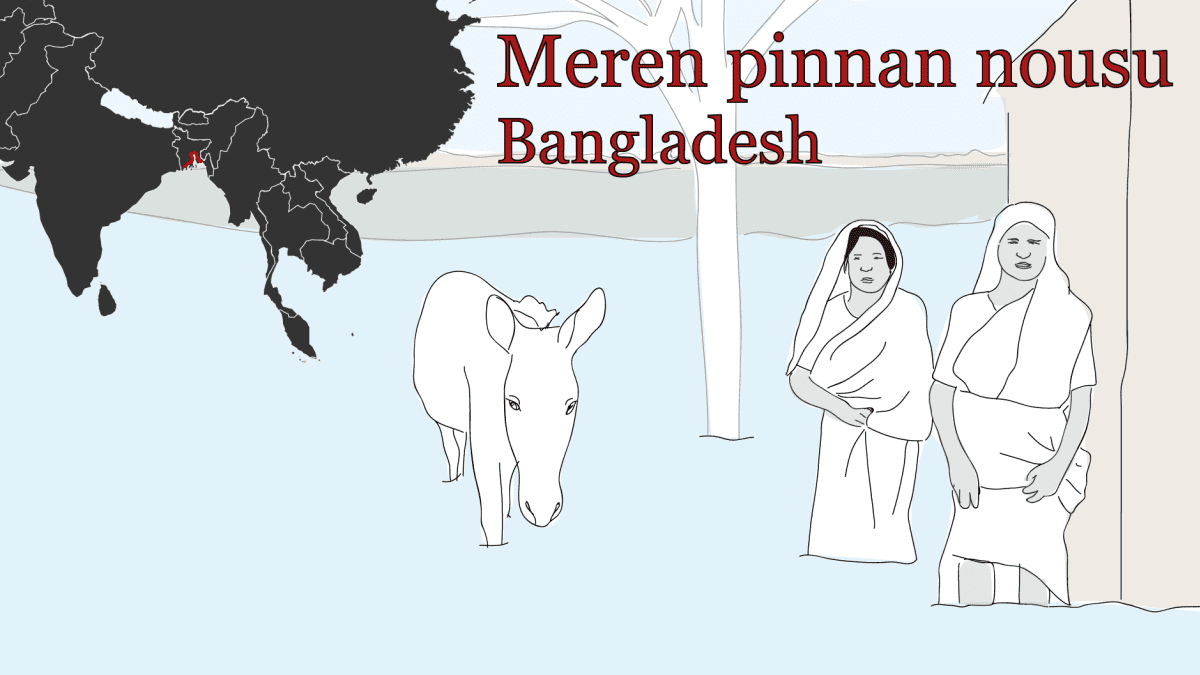 Ilmastopakolaiset Meren pinnan nousu Bangladesh