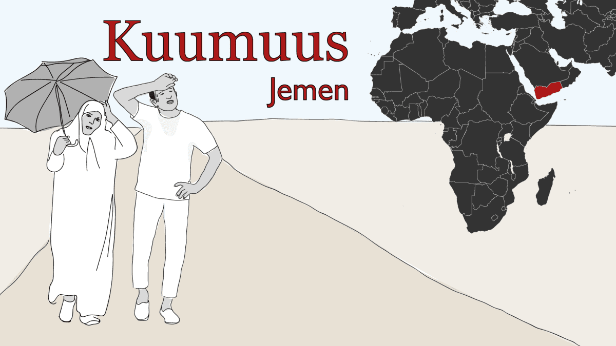 Ilmastopakolaiset kuumuus Jemen