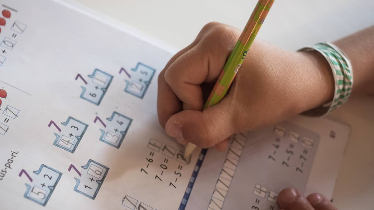 matematiikkaa koulussa.