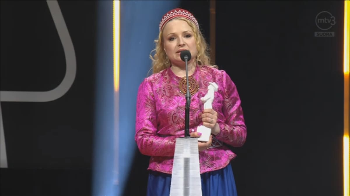 Katja Gauriloff Jussi gaalassa
