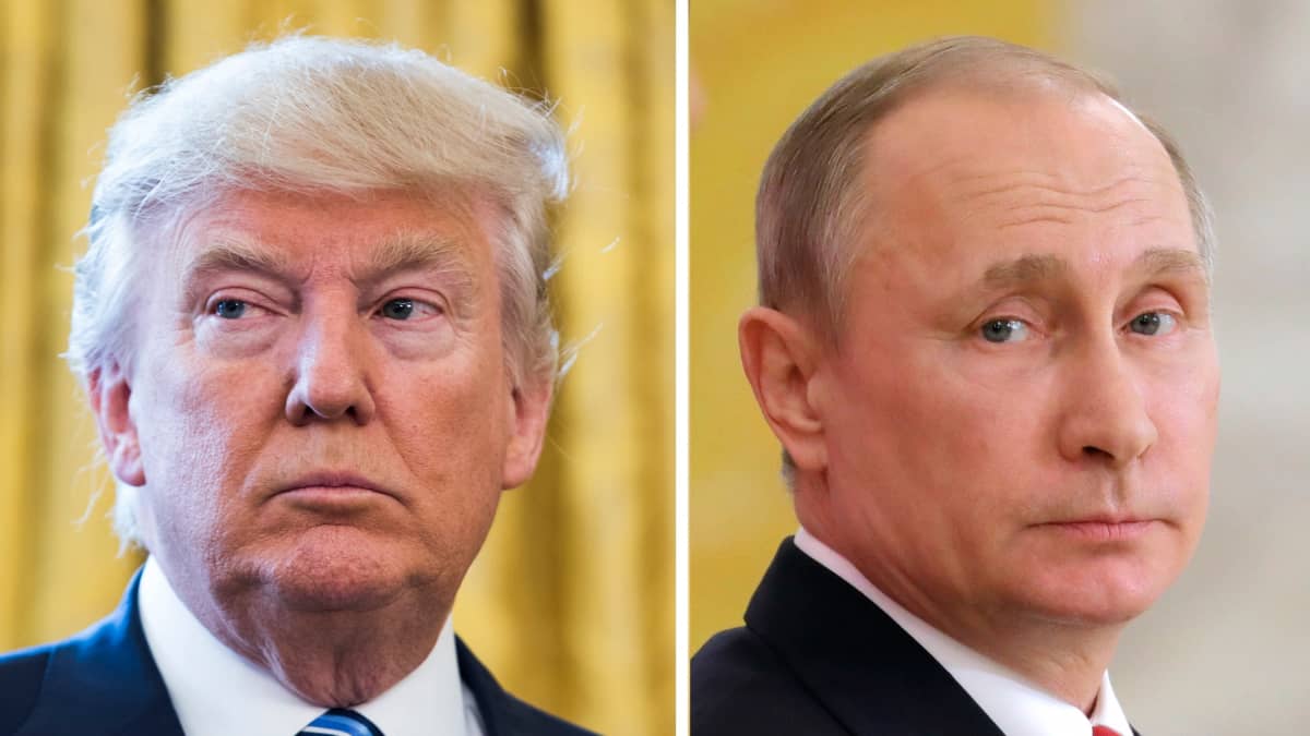 Yhdysvaltain presidentti Donald Trump ja Venäjän presidentti Vladimir Putin.