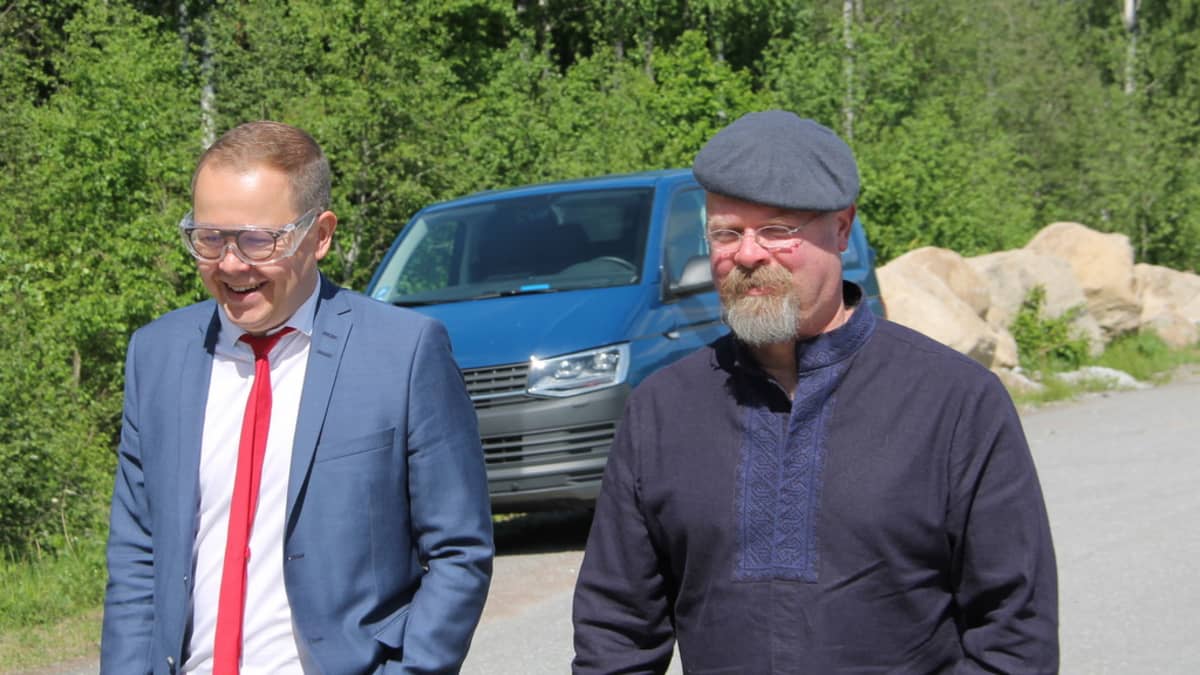 Juha-Matti Saksa ja Jamie Hyneman