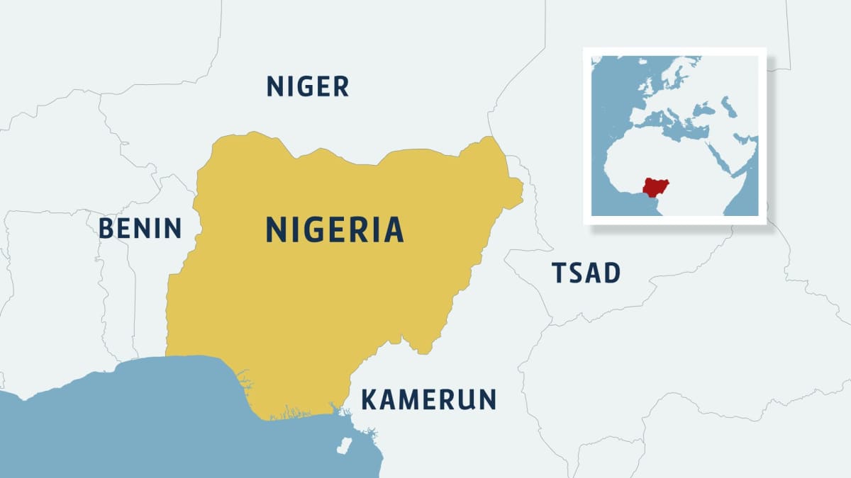 Kartta Nigeriasta