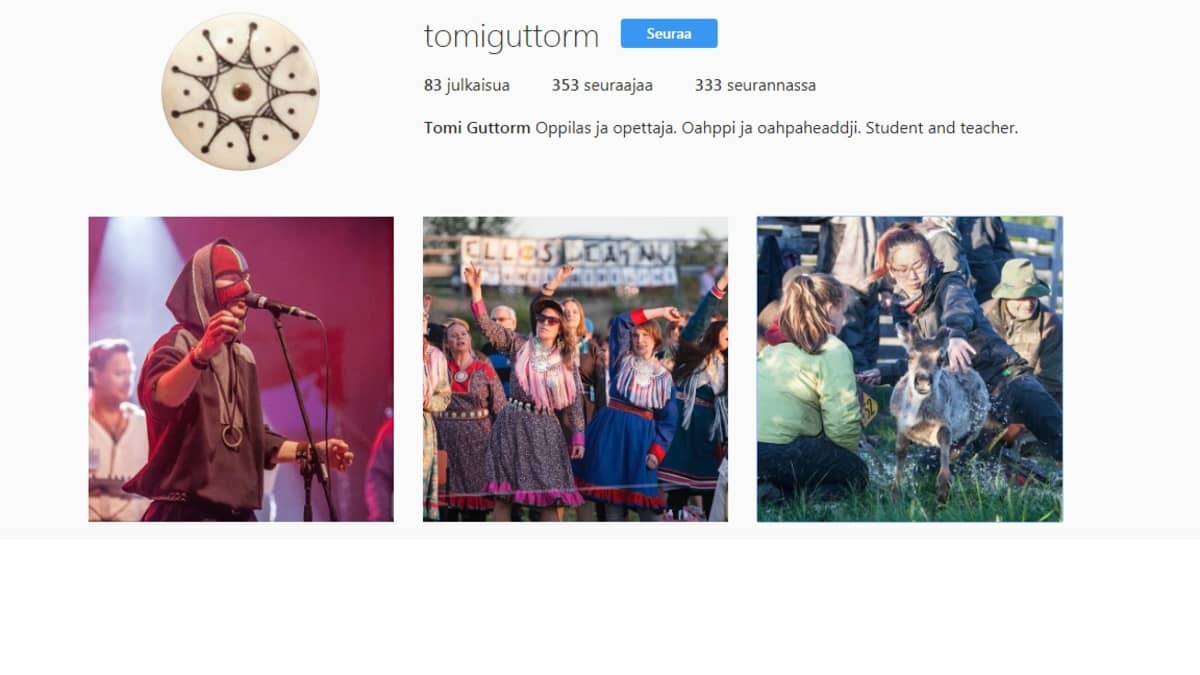 Tomi Guttorma instagram-kontu.