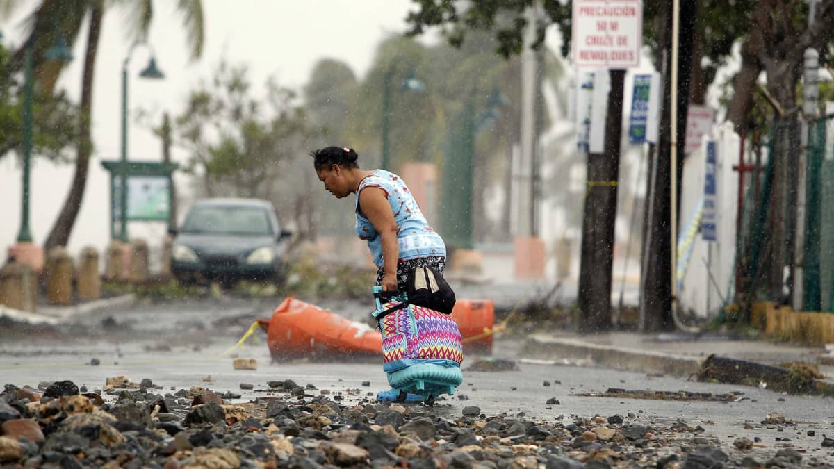 Hurrikaani Irman tuhoja Fajardossa, Puerto Ricossa 7. syyskuuta.