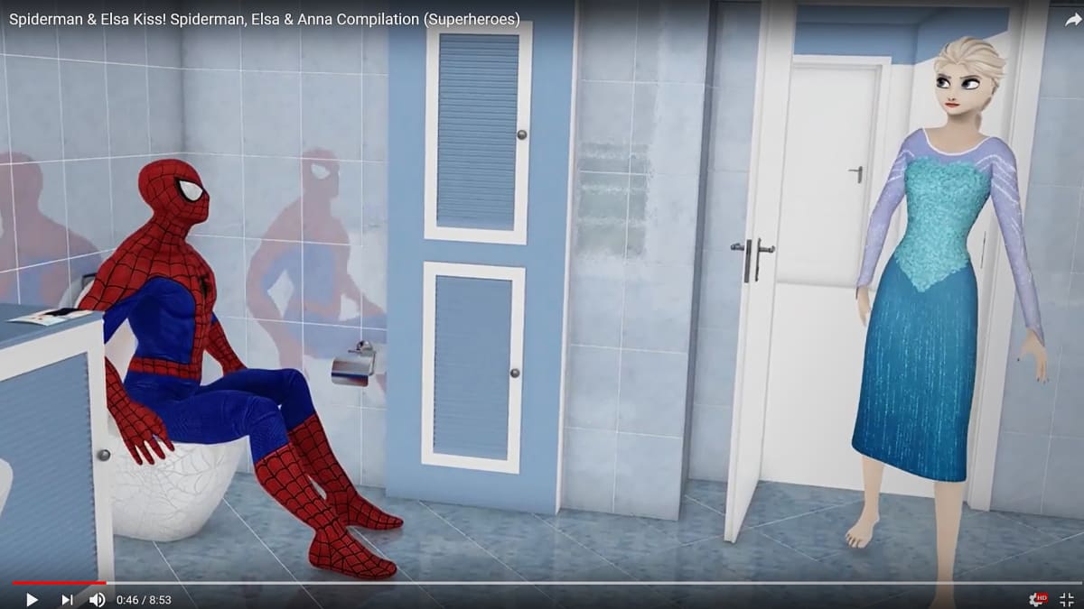 spiderman ja elsa
