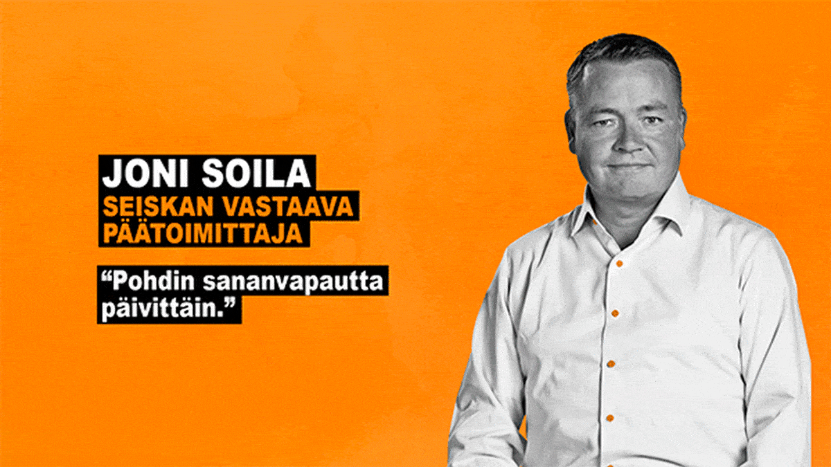 Joni Soila keskustelee sananvapaudesta Yle Forumissa torstaina suorassa erikoislähetyksessä.