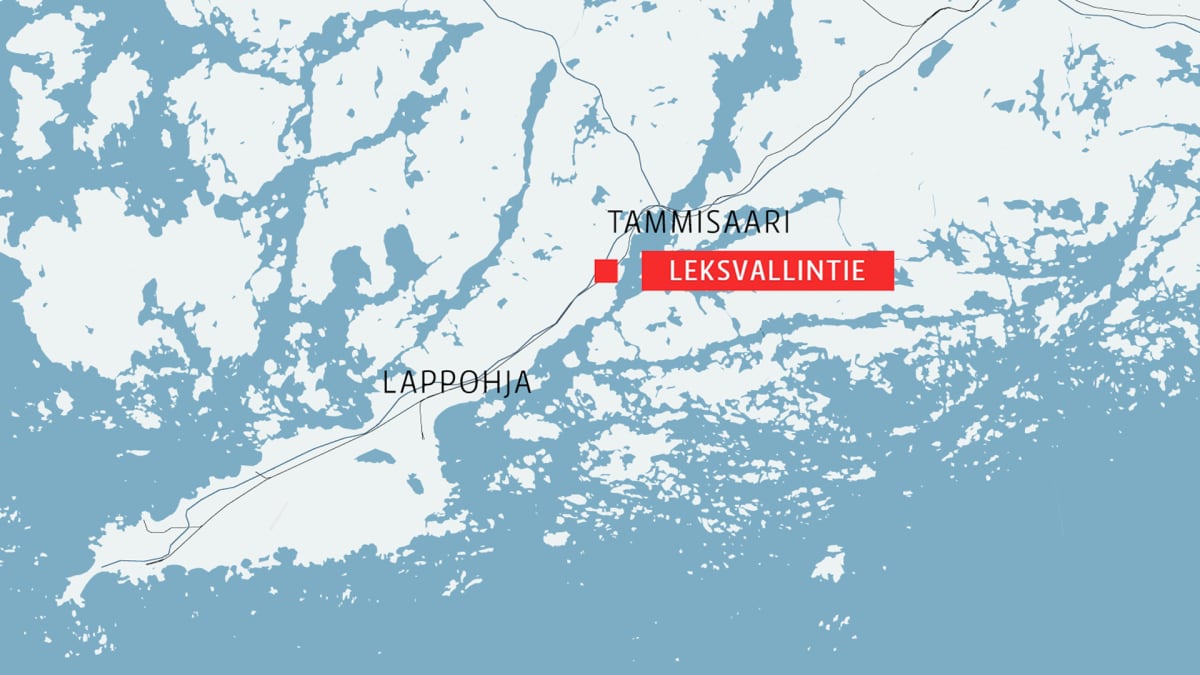 Kartta Tammisaaren alueesta.