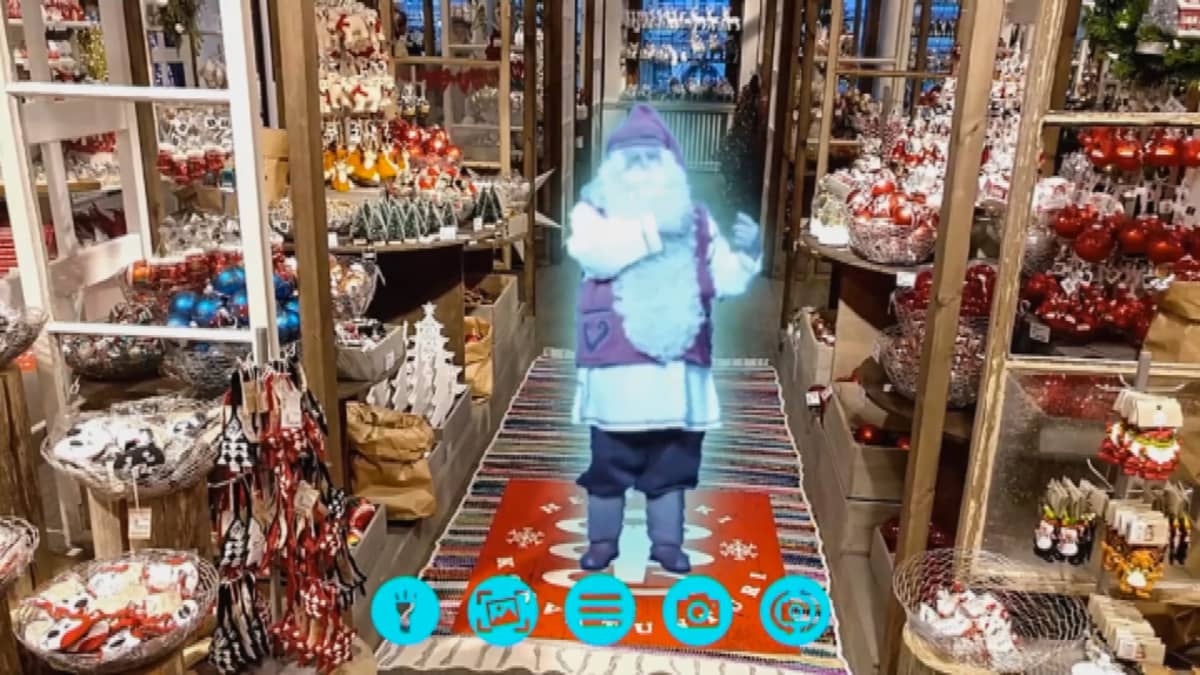 Virtuaali joulupukki Stockmannilla