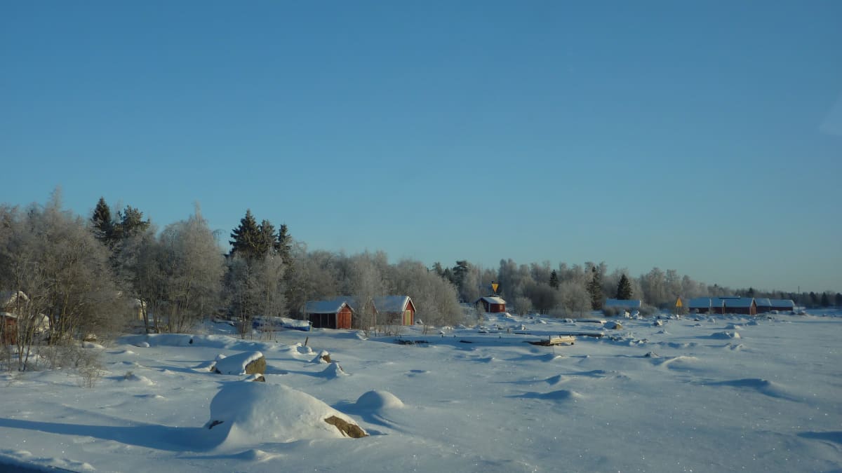 Fin vinterdag i Södra Vallgrund.