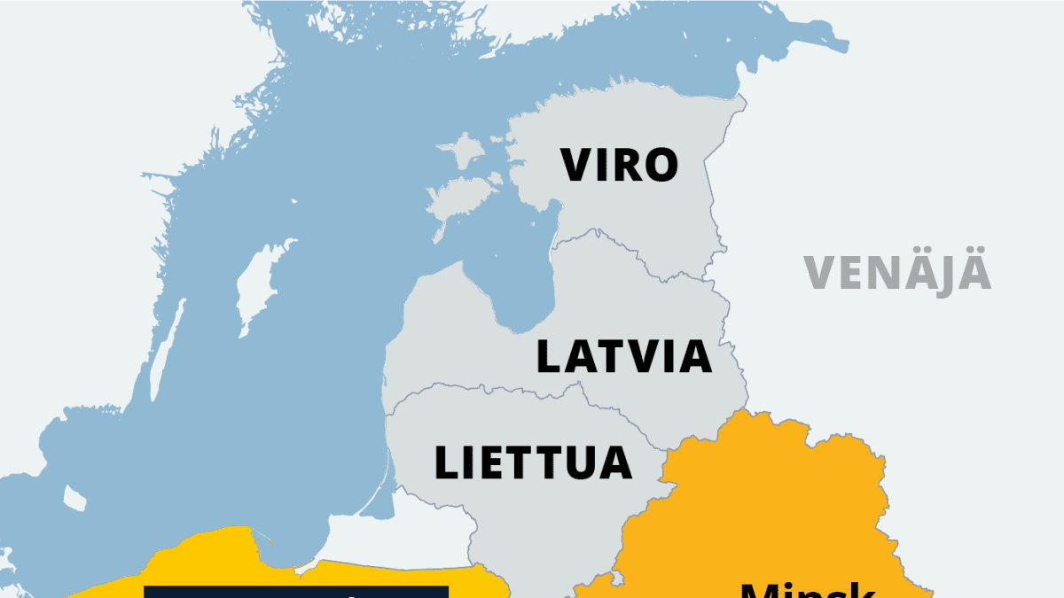 Kartalla Valko-Venäjä ja Puola.