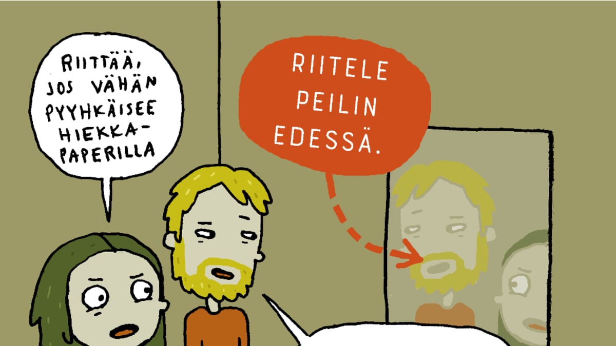 Aiju Salmisen sarjakuvakolumni.