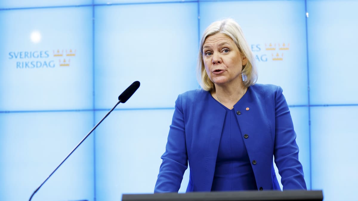 Ruotsin sosiaalidemokraattien puheenjohtaja ja tuleva pääministeri Magdalena Andersson.