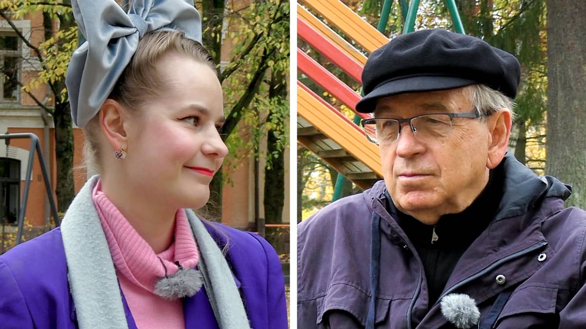 Kuvakombossa vasemmalla toimittaja Ina Mikkola ja oikealla poliitikko Erkki Liikanen.