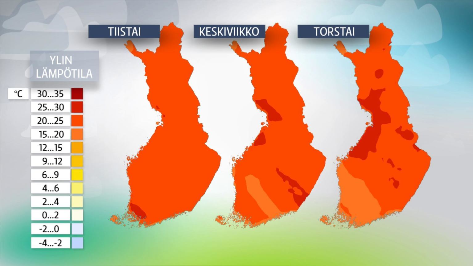 Карта погоды скоро покраснеет – нас ждет жаркая неделя | Yle