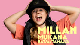 Millan mukana ratsastamassa