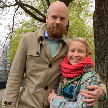 Lapsettomien lauantain vieraina Jenni ja Tuomas Huhtala