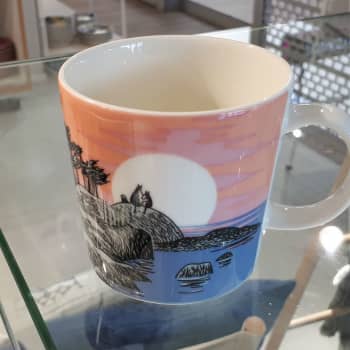 Onko muumimuki designia?