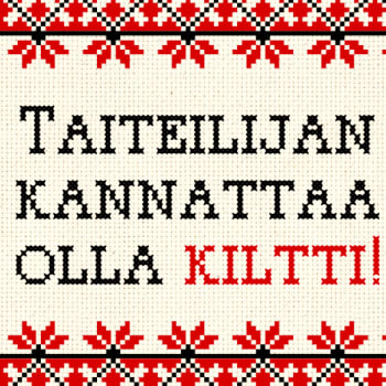 KulttuuriCocktail Puheessa: Taiteilijan täytyy Suomessa olla kiltti