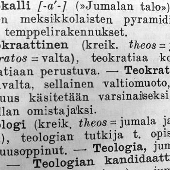 Teologian ja uskonnon termejä