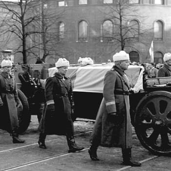 Mannerheims begravning den 4 februari 1951