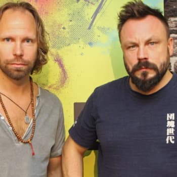 Vieraana Docventures-miehet Riku Rantala ja Tunna Milonoff