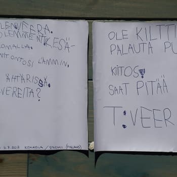 Veera löysi uuden ystävän pullopostin avulla