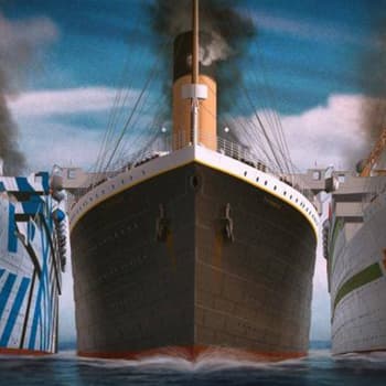 De tre osaliga systrarna Titanic, Olympic och Britannic