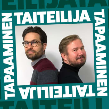 Tanssitaiteilija Valtteri Raekallio ja kirjailija Eino Santanen
