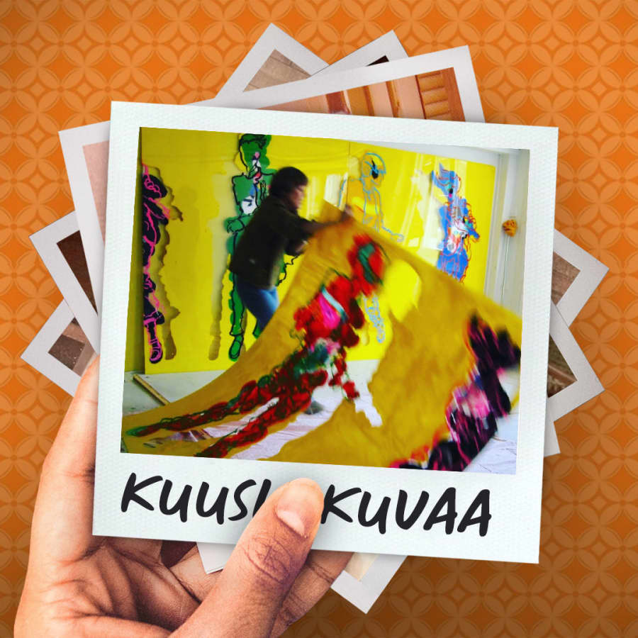 Kuusi kuvaa kuvataiteilija Kirsti Tuokon elämästä