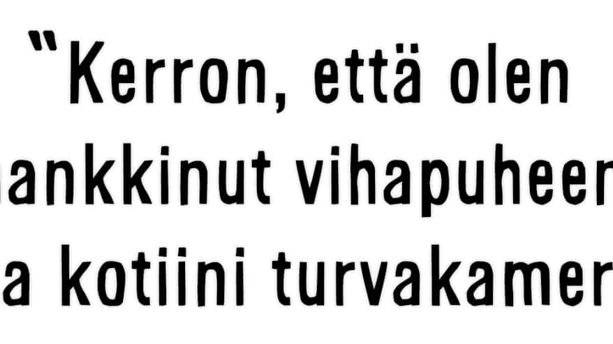 Sami Koiviston sitaatti: &quot;Kerron, että olen hankkinut vihapuheen takia kotiini turvakamerat.&quot;