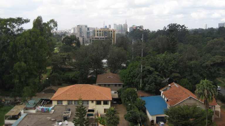 Overview of Nairobi, Kenya.