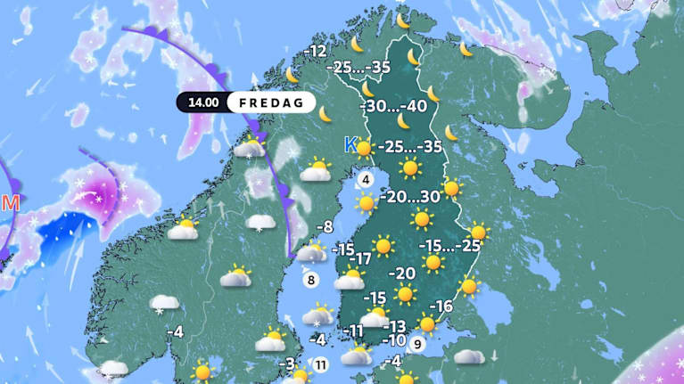 Stora mängder snö, vinterstorm och elproblem – vädret ställer till det ...