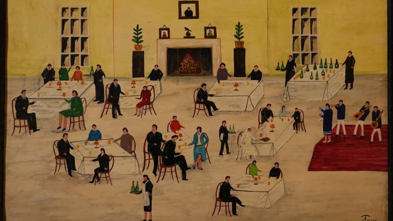 Suomen kansallismuseon Kesytön taide -näyttelyä