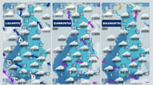 Sääkartat 9.12. - 11.12. 2023