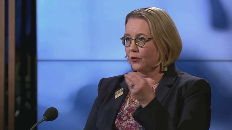 Helsingin yliopiston professori Kristiina Patja A-Talkin haastattelussa. 