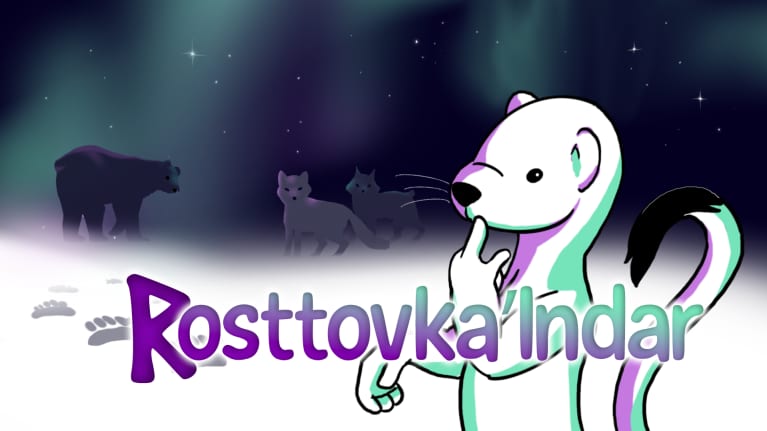Piirretty Unna Junná -kärppä ja muita metsäneläimiä.