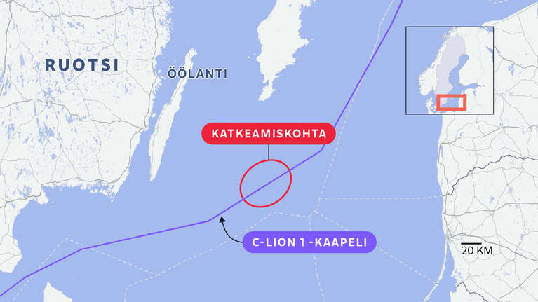 Traficom Ylelle: Suomen ja Saksan välinen merikaapeli on katkennut ...