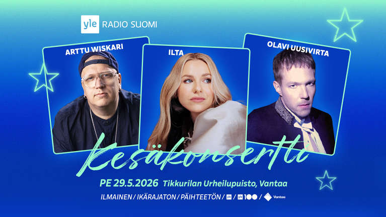 Yle Radio Suomen Kes�konsertti j�rjestet��n 29.5.2026 Tikkurilan urheilupuistossa Vantaalla.