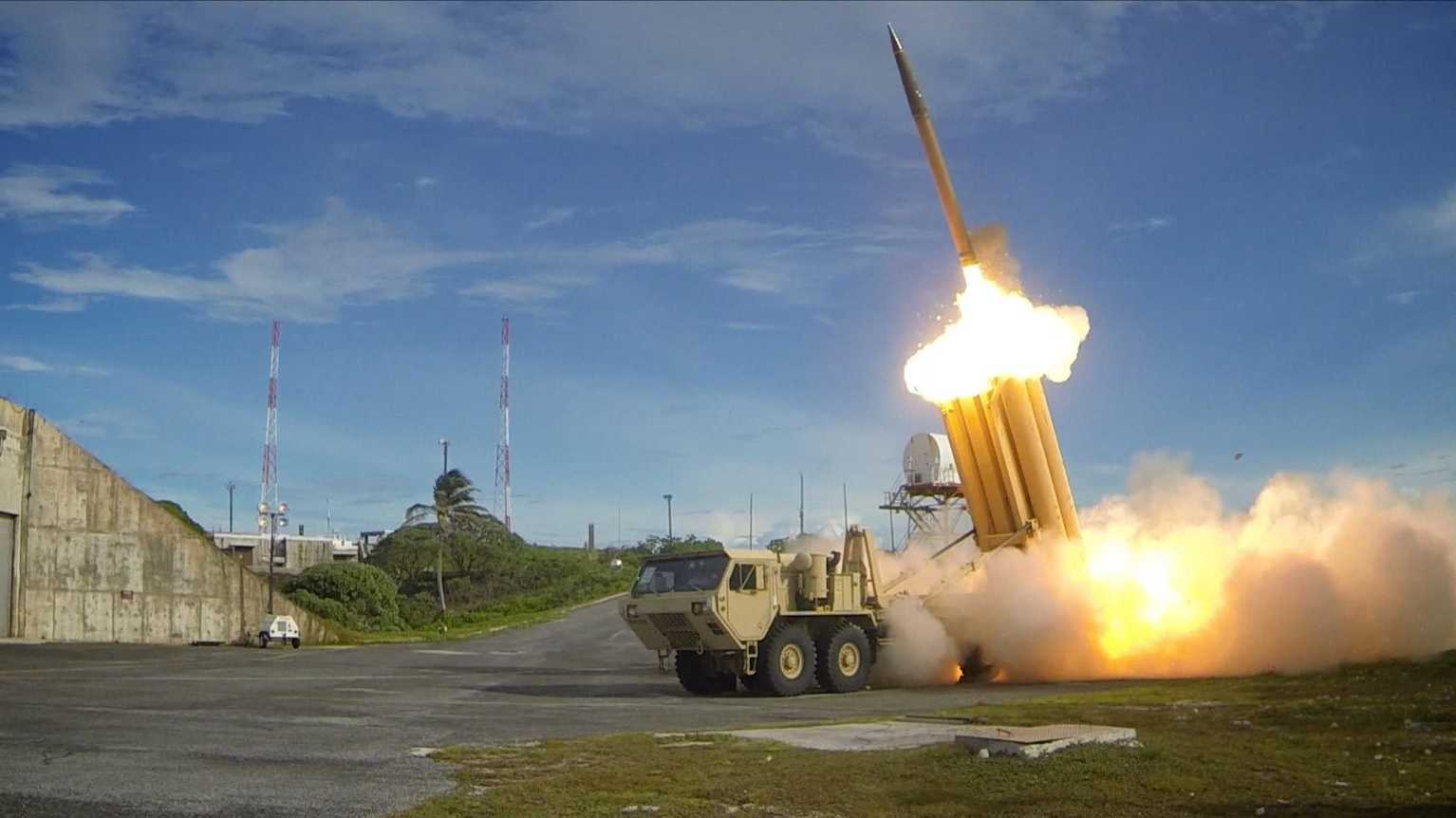 Yhdysvaltain THAAD-ilmatorjuntajärjestelmä.