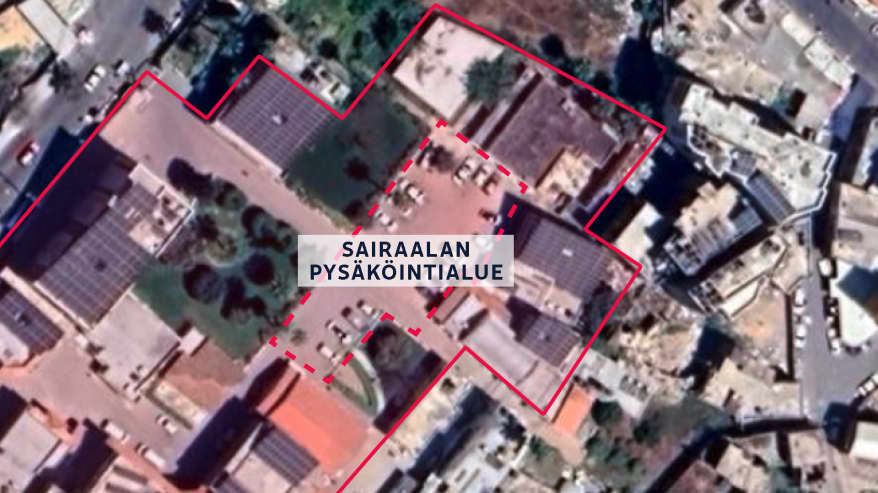 Al-Ahlin sairaala-alueen parkkipaikka, Gaza