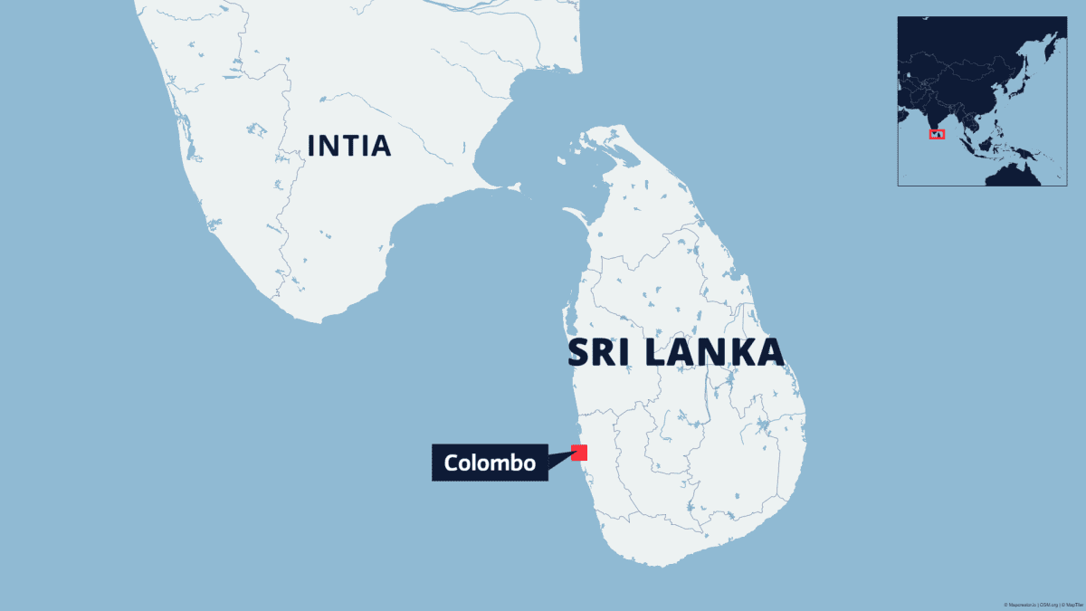 Sri lankan kartta