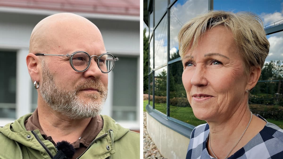 Hailuodon ex-kunnanjohtaja Aki Heiskanen ja Taivalkosken ex-kunnanjohtaja Eija Liikamaa