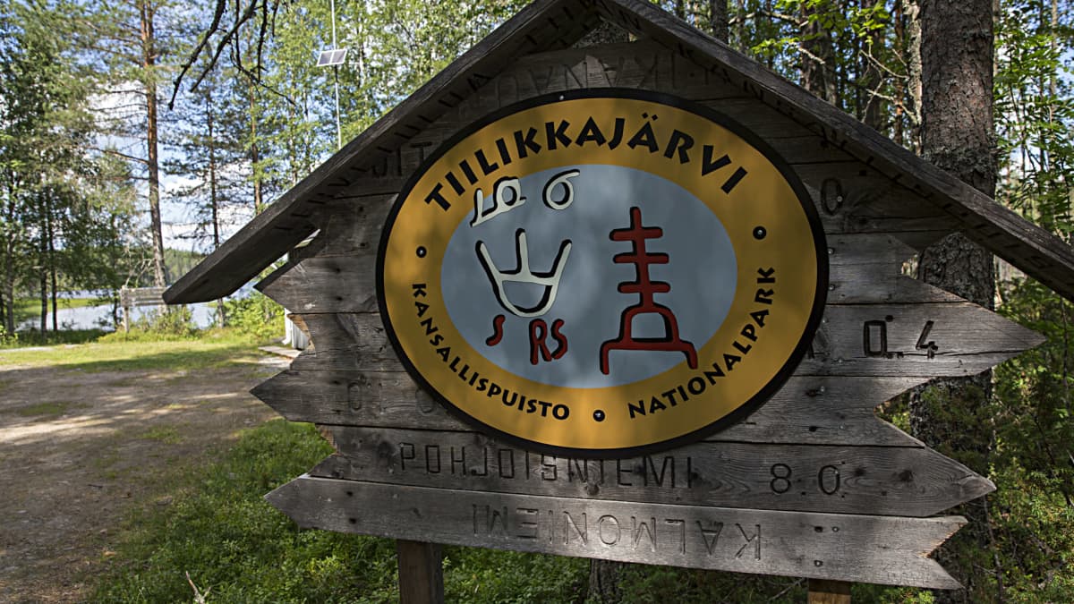 Tiilikkajärven kansallispuiston tunnuskuva.