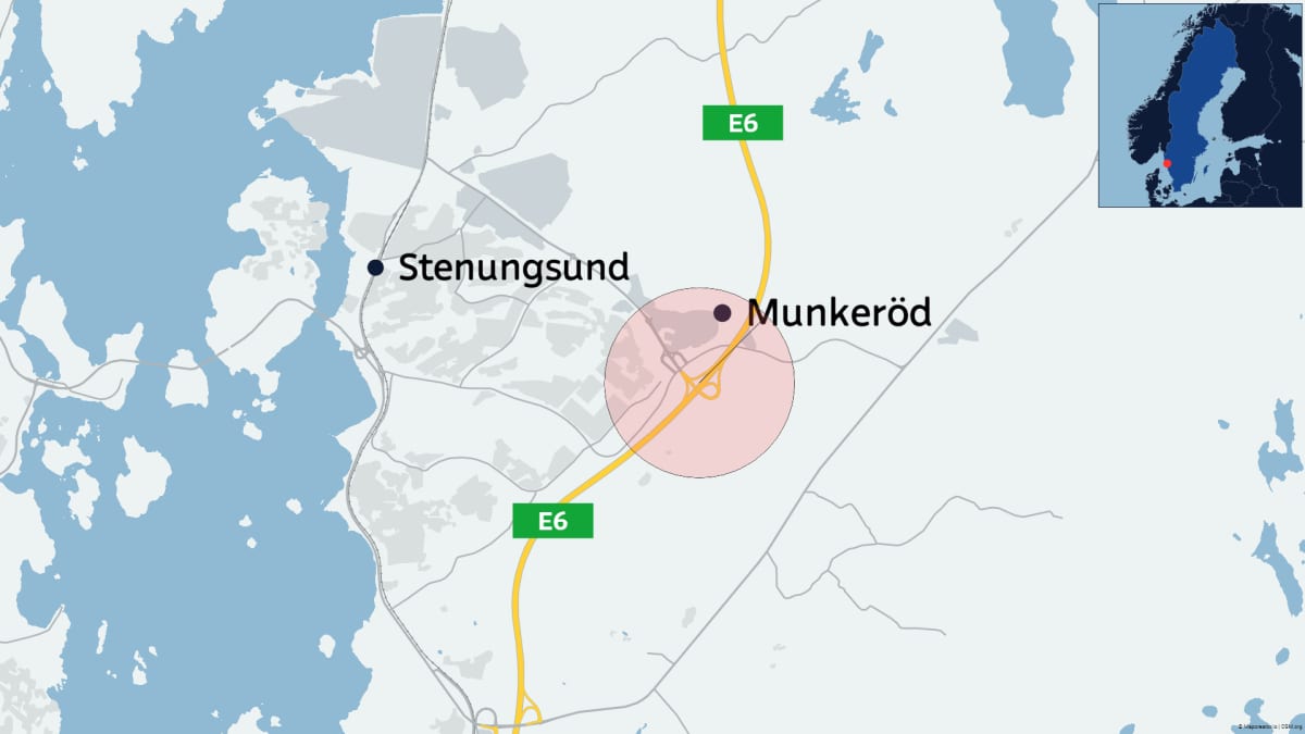 Kartta, stenungsund, Ruotsi